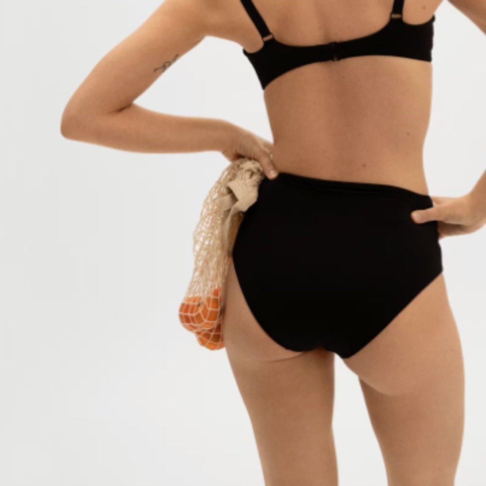 NEW Everlane The High-Rise Hipster Bottom Black XXL - Picture 2 of 7
